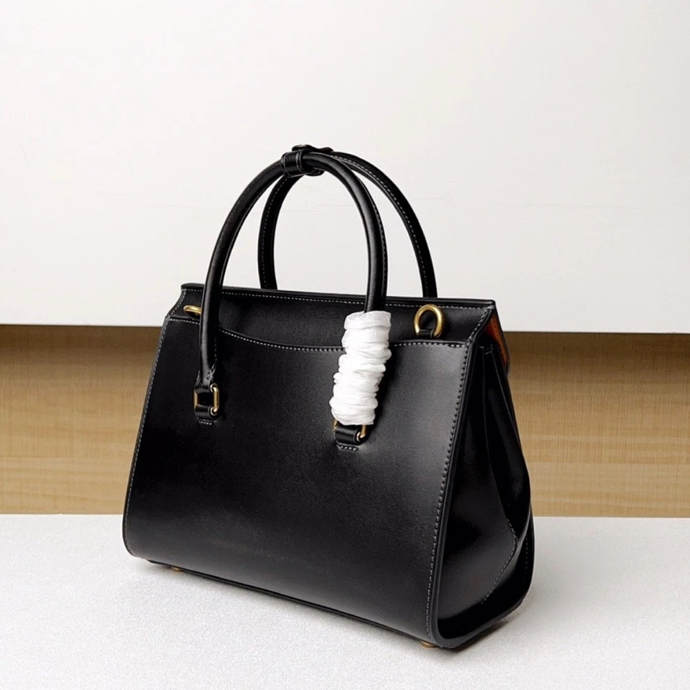 Coach Bloom Carryall CP119 Black Satchel with Gold Accents - Picture 13 of 17
